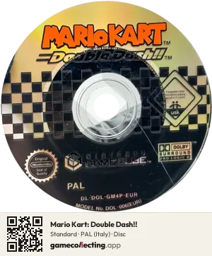Mario Kart: Double Dash!! Nintendo GameCube, PAL disc