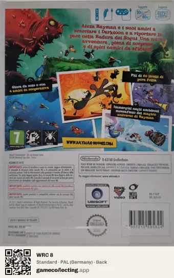 WRC 8 Xbox One, Germany box back