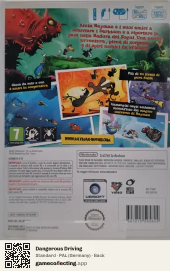 Dangerous Driving Xbox One, Germany box back