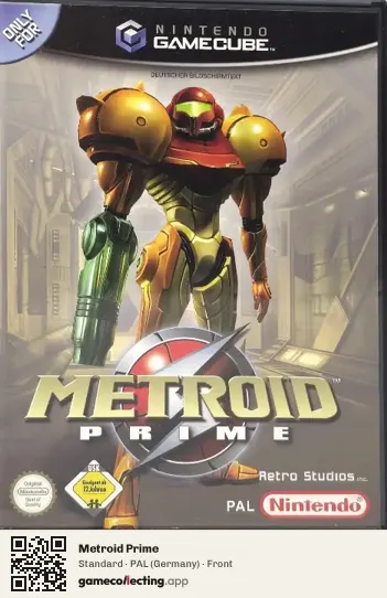 Metroid Prime Nintendo GameCube, Germany box front