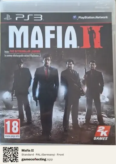 Mafia II PlayStation 3, Germany box front