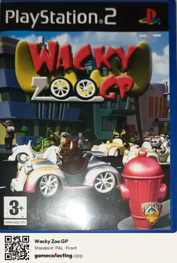 Wacky Zoo GP PlayStation 2, PAL box front