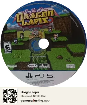 Dragon Lapis PlayStation 5, NTSC disc