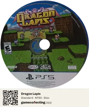 Dragon Lapis PlayStation 5, NTSC disc