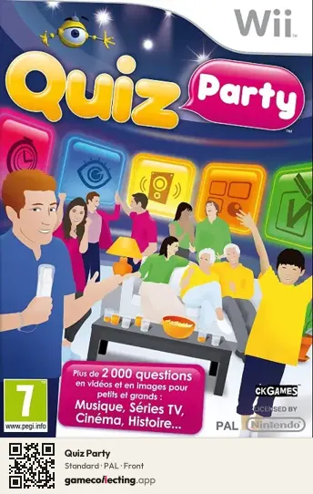 Quiz Party Nintendo Wii, PAL box front