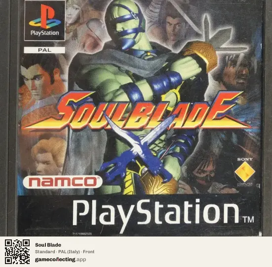 Soul Blade PlayStation, Italy box front