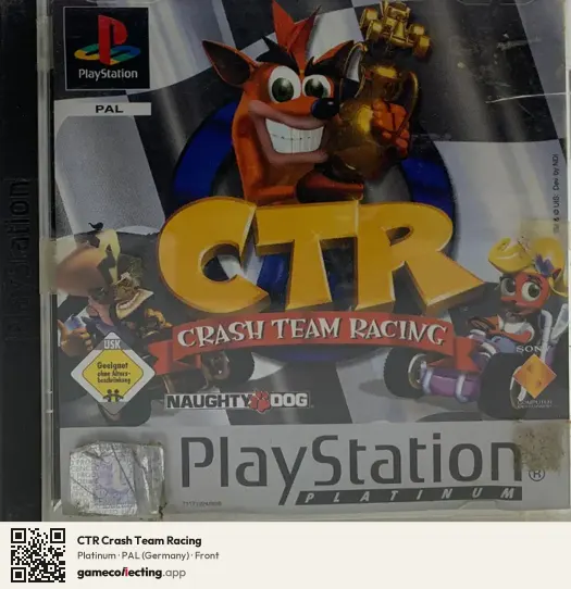 CTR Crash Team Racing PlayStation, Germany box front