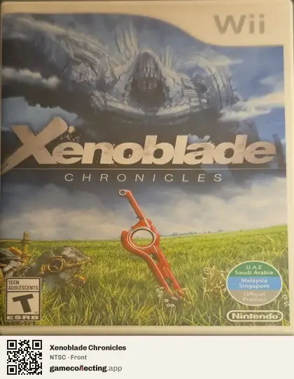 Xenoblade Chronicles Nintendo Wii, NTSC box front