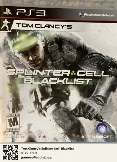 Tom Clancy's Splinter Cell: Blacklist PlayStation 3, NTSC box front
