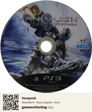 Vanquish PlayStation 3, Asia disc