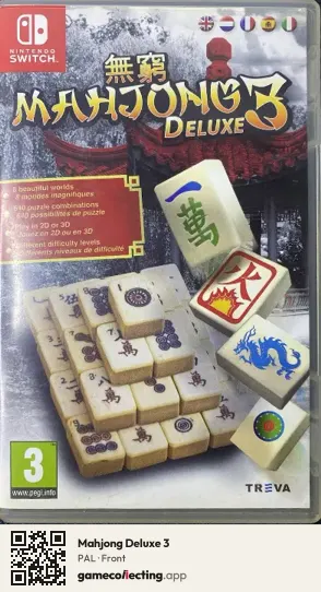 Mahjong Deluxe 3 Nintendo Switch, PAL box front