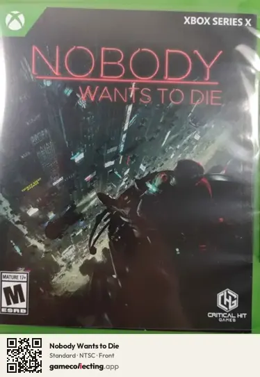 Nobody Wants to Die Xbox Series X, NTSC box front