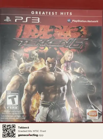 Tekken 6 PlayStation 3, NTSC box front