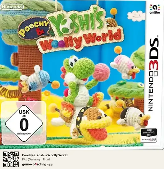 Poochy & Yoshi's Woolly World Nintendo 3DS, Germany box front