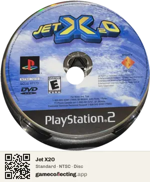 Jet X2O PlayStation 2, NTSC disc