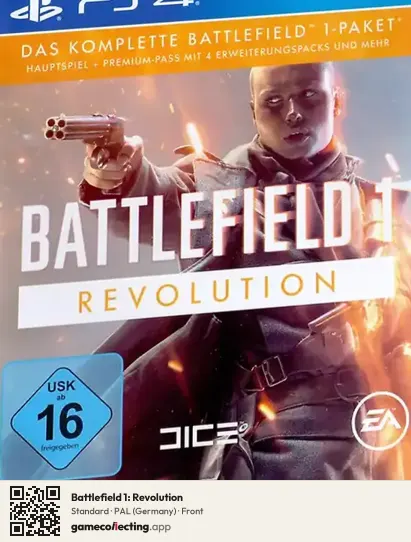 Battlefield 1: Revolution PlayStation 4, Germany box front