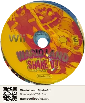 Wario Land: Shake It! Nintendo Wii, NTSC disc