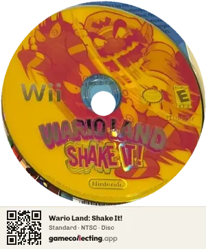 Wario Land: Shake It! Nintendo Wii, NTSC disc
