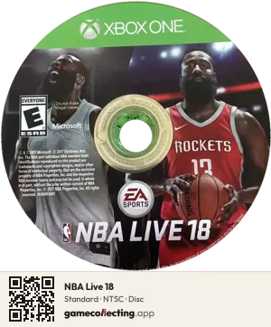 NBA Live 18 Xbox One, NTSC disc