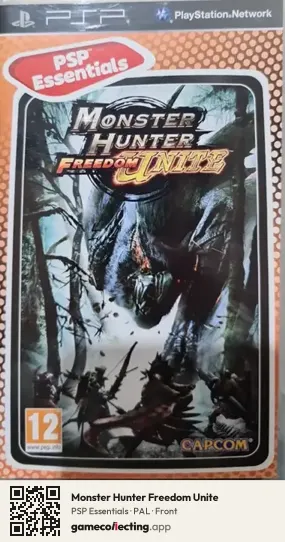 Monster Hunter Freedom Unite PlayStation Portable, PAL box front