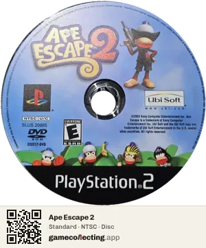 Ape Escape 2 PlayStation 2, NTSC disc