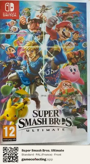 Super Smash Bros. Ultimate Nintendo Switch, France box front