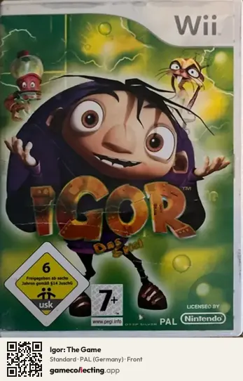 Igor: The Game Nintendo Wii, Germany box front