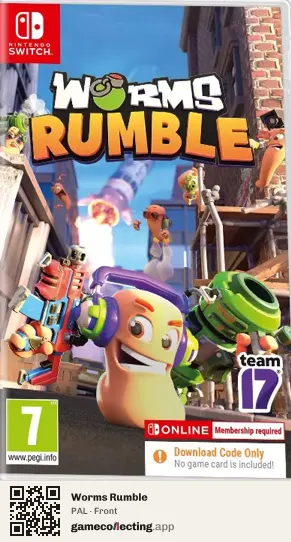 Worms Rumble Nintendo Switch, PAL box front