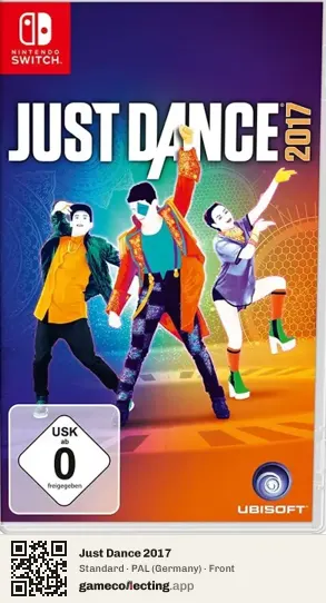 Just Dance 2017 Nintendo Switch, Germany box front