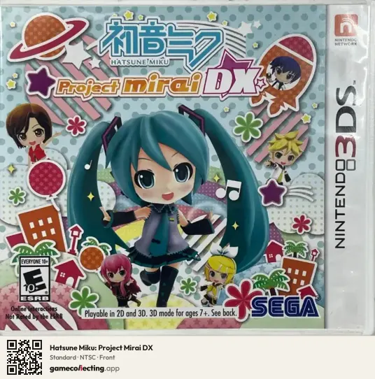 Hatsune Miku: Project Mirai DX Nintendo 3DS, NTSC box front