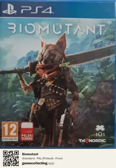 Biomutant PlayStation 4, Poland box front