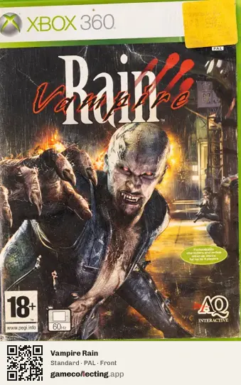 Vampire Rain Xbox 360, PAL box front