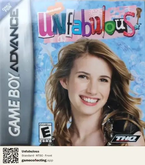 Unfabulous Game Boy Advance, NTSC box front
