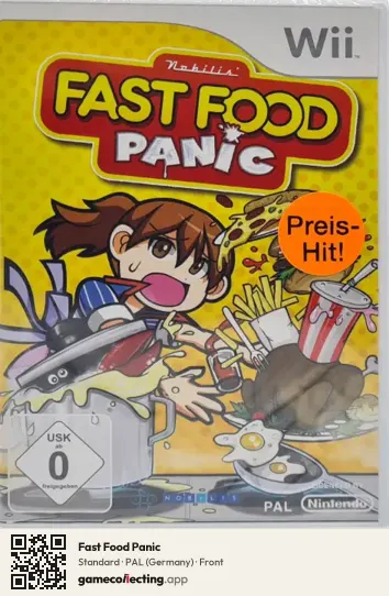 Fast Food Panic Nintendo Wii, Germany box front