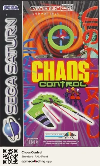 Chaos Control Sega Saturn, PAL box front