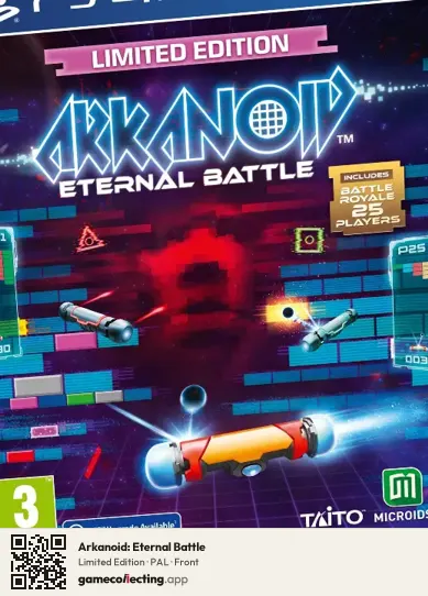 Arkanoid: Eternal Battle PlayStation 4, PAL box front
