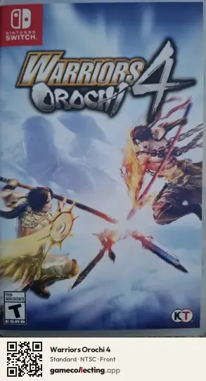 Warriors Orochi 4 Nintendo Switch, NTSC box front