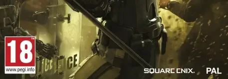 Deus Ex: Human Revolution: Director's Cut, the PEGI square on its front
