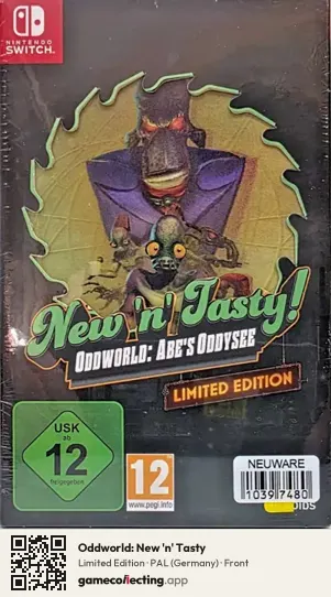 Oddworld: New 'n' Tasty Nintendo Switch, Germany box front