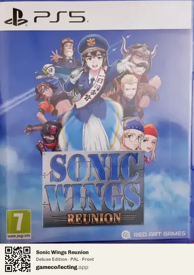 Sonic Wings Reunion PlayStation 5, PAL box front