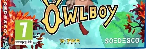 Owlboy, the PEGI square on its front