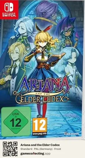 Ariana and the Elder Codex Nintendo Switch, Germany box front