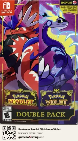 Pokémon Scarlet / Pokémon Violet Nintendo Switch, NTSC box front