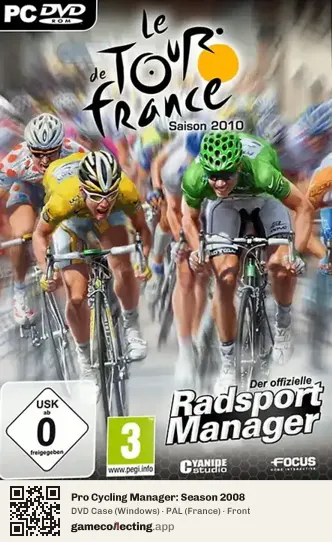 Pro Cycling Manager: Season 2008 Computer, France box front