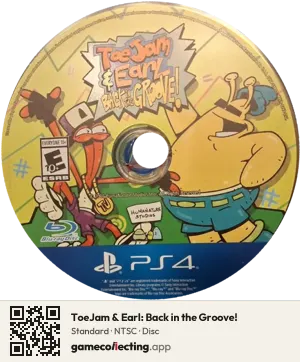 ToeJam & Earl: Back in the Groove! PlayStation 4, NTSC disc
