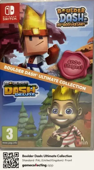 Boulder Dash: Ultimate Collection Nintendo Switch, United Kingdom box front
