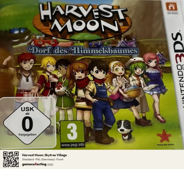 Harvest Moon: Skytree Village Nintendo 3DS, Germany box front