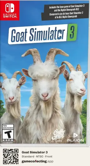 Goat Simulator 3 Nintendo Switch, NTSC box front