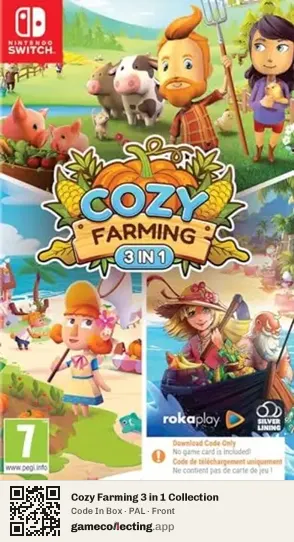 Cozy Farming 3 in 1 Collection Nintendo Switch, PAL box front