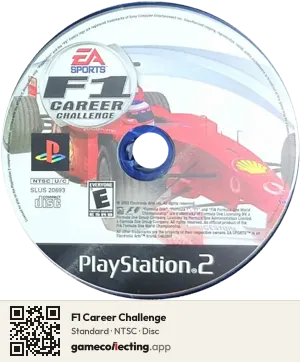 F1 Career Challenge PlayStation 2, NTSC disc